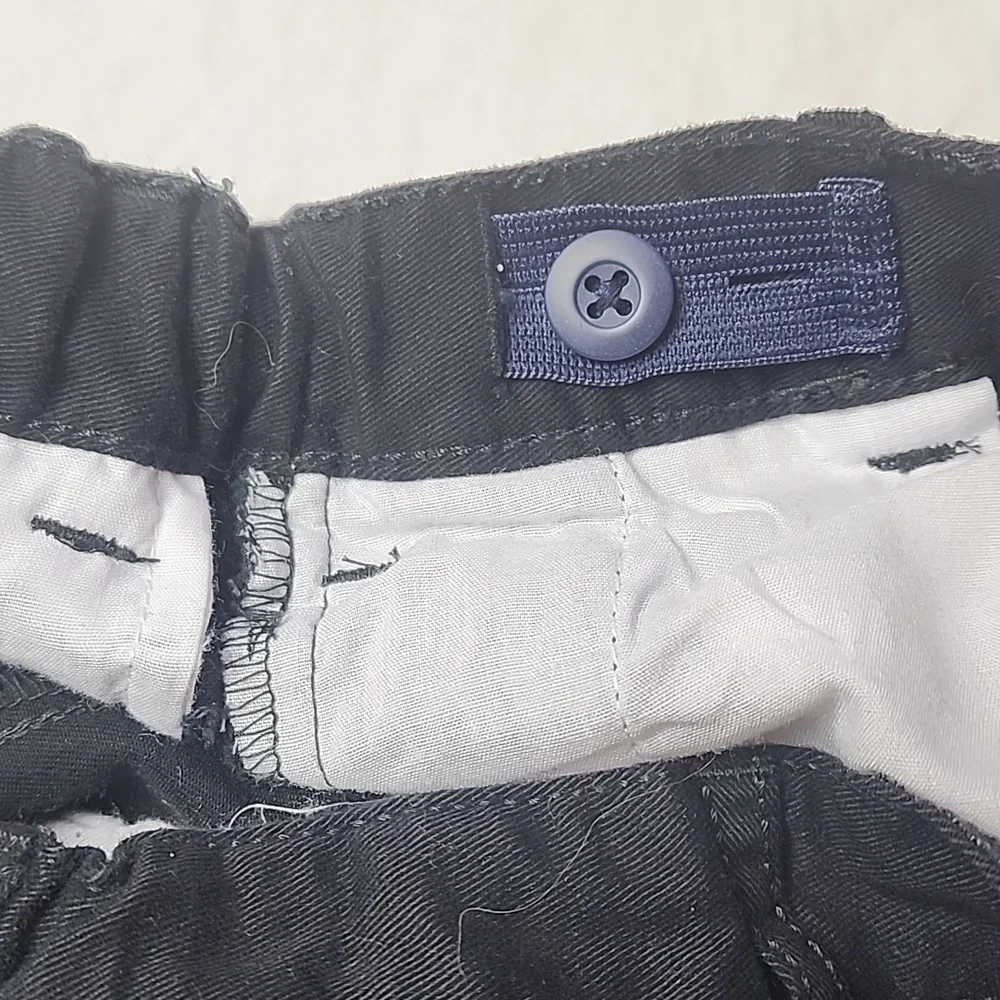 The Children’s Place Black Chino Pants Adjustable Waist Boys 5T School Uniform